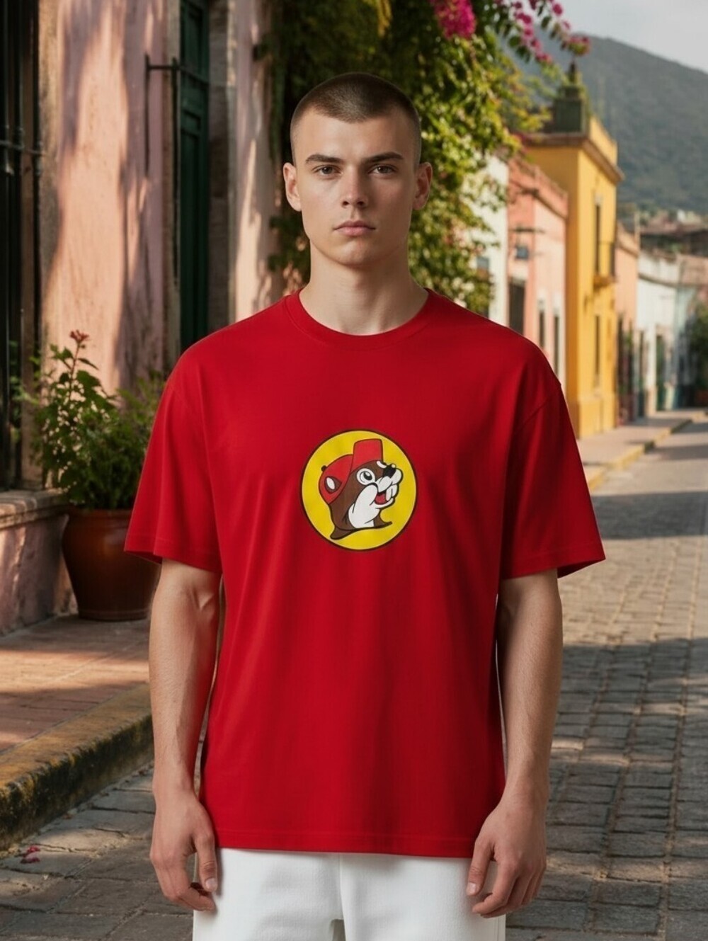 Buc-ee's Adults Size Large Beaver Shirt Casual Wear Shirt